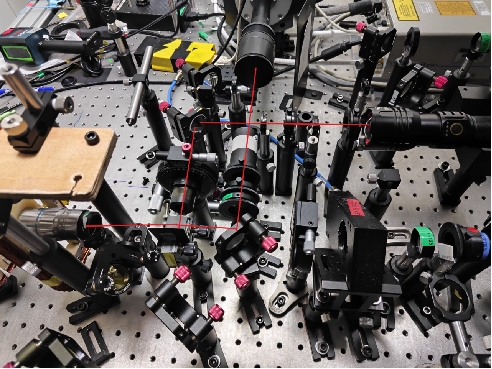 Actual Photo Of The Actual Optical Path